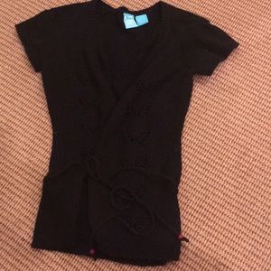 Barney’s New York cashmere wrap sweater